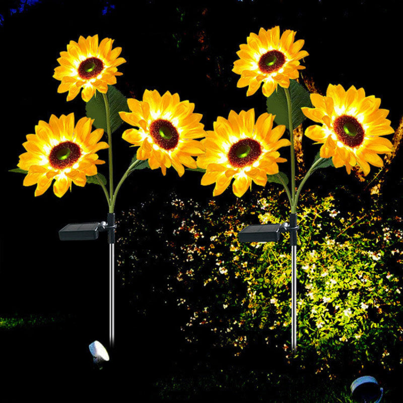 Ilumina tu jardín con girasoles solares 
