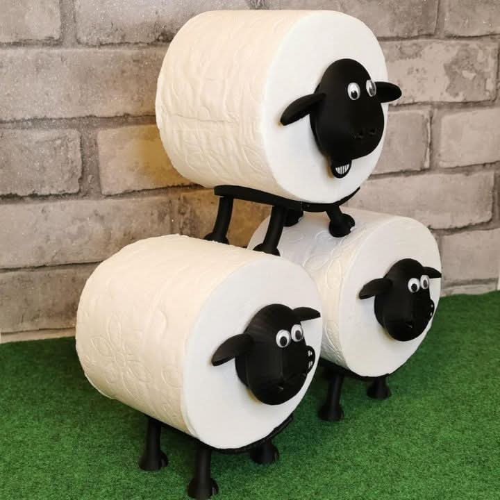 Porte-rouleau de papier hygiénique en forme de mouton