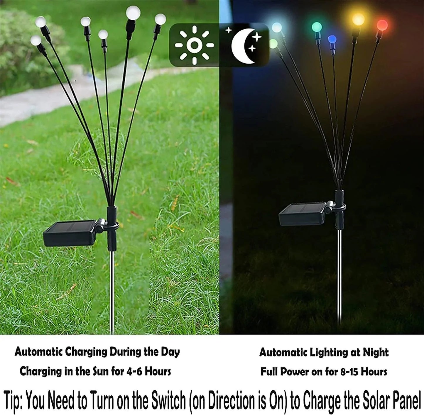 Hagelamper med ildfluer 