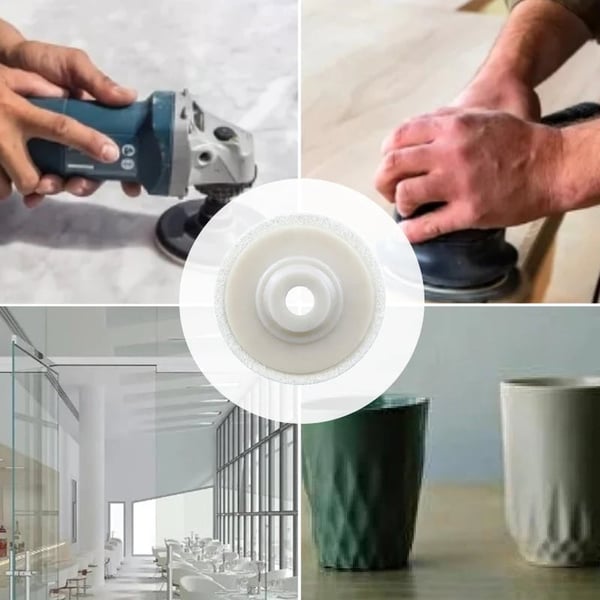 Polijstschijf van wol voor een spiegelafwerking (x3) 