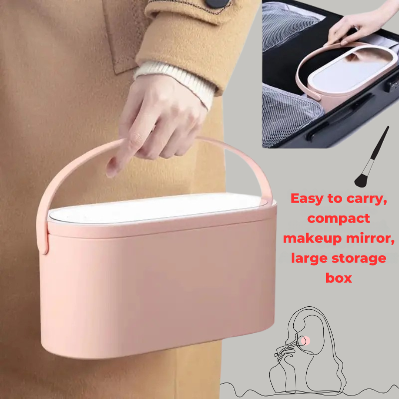 Perfecte schoonheid met LED-spiegel en geïntegreerde opbergruimte 