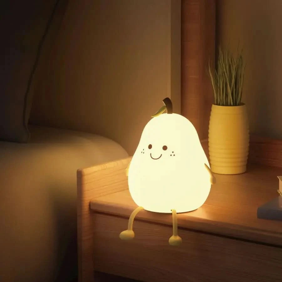 Luz nocturna de silicona recargable para niños 
