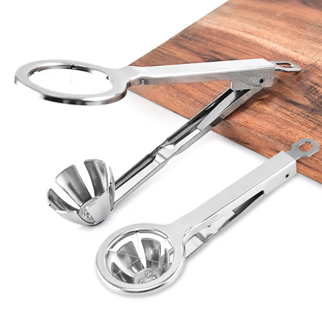 Stalowa forma do jajek – Ręczna krajalnica do jajek na twardo 