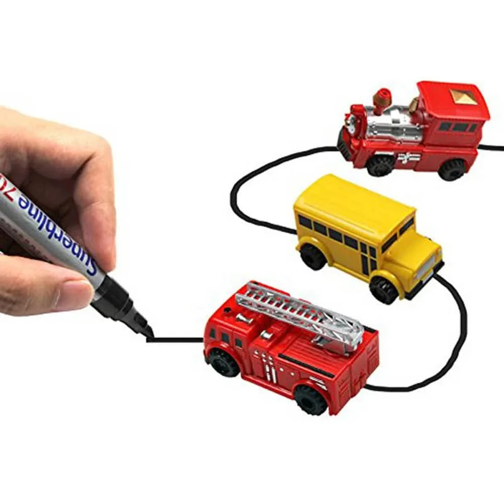 The magic car that follows your drawings as if by magic 