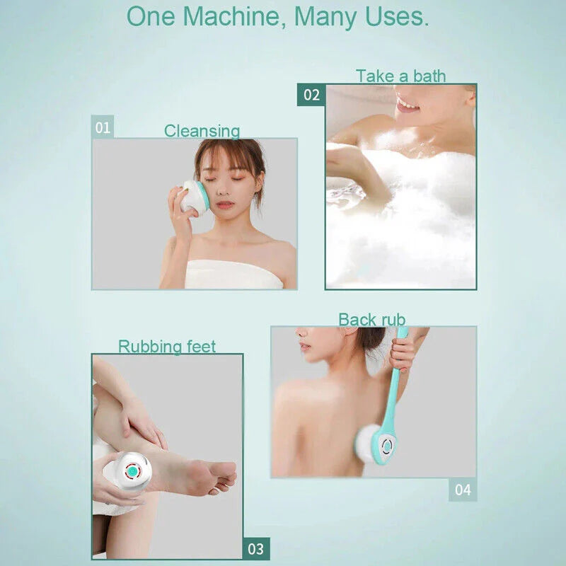 Vaivaton, täydellinen puhdistava hieronta suihkussa 