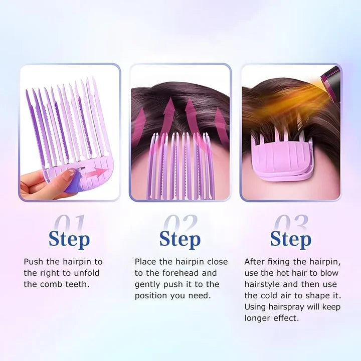 תסרוקת נפוחה מיידית ברכות וללא מאמץ 