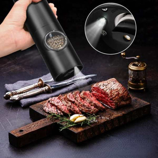 Elektrische LED-Mühle – Präzise Würzung mit einer Hand 