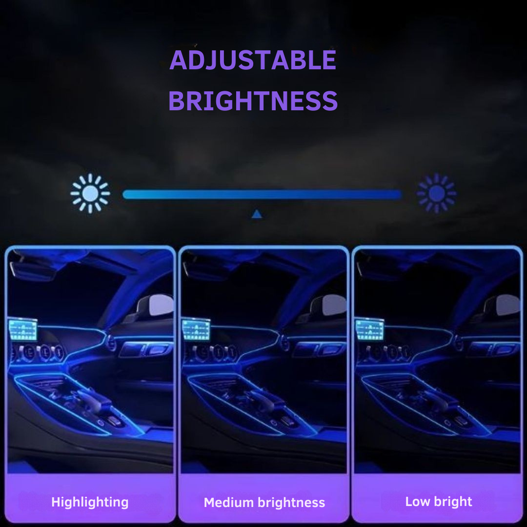Illuminazione LED per un interno auto alla moda 