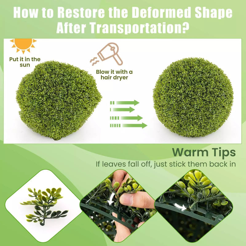 Natural elegance without maintenance for your spaces (x2) 