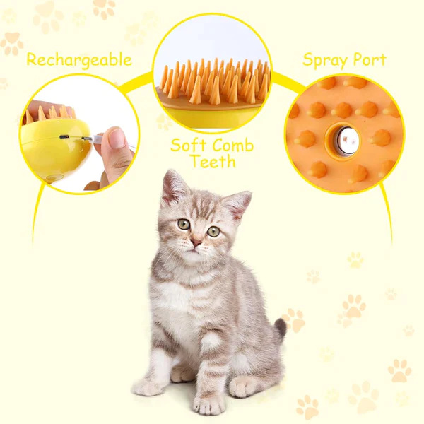 Brosse vapeur multifonction pour un toilettage parfait de votre animal